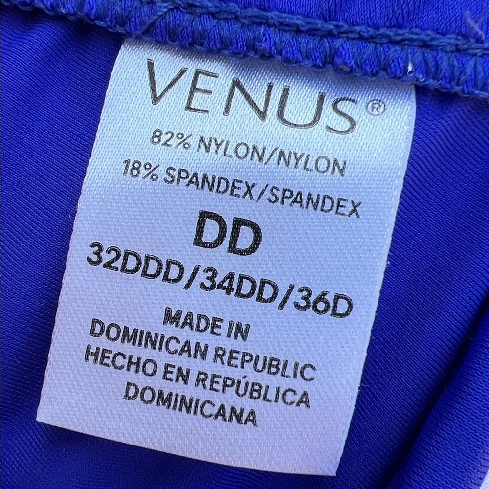 VENUS Belize Underwire Bikini Top Royal Blue Women's Size Fits 32DDD 34DD 36D